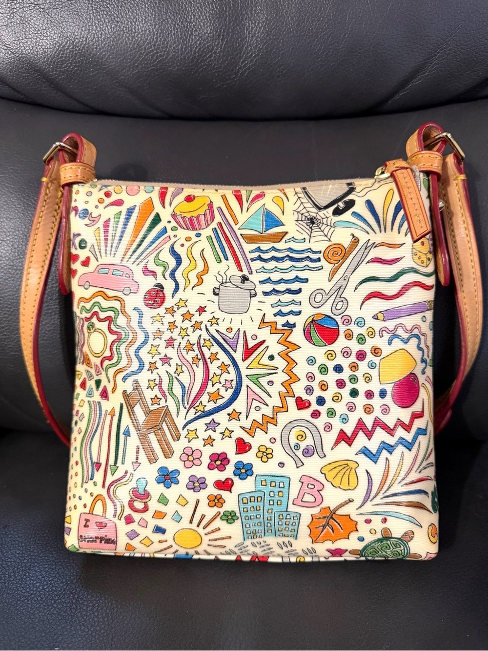 Dooney & Bourke Whimsy Graffiti Crossbody bag - Picture 2 of 8